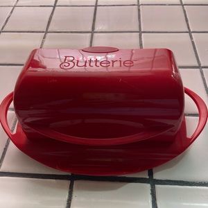 Red Butterie dish from Bed Bath &Beyond